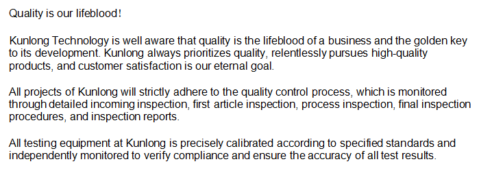 Quality Control Process